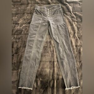 HUE Charcoal Denim Jeans Size Small